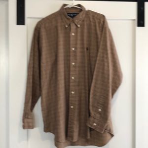 Ralph Lauren button down collar shirt mens large with Polo logo Blake fit